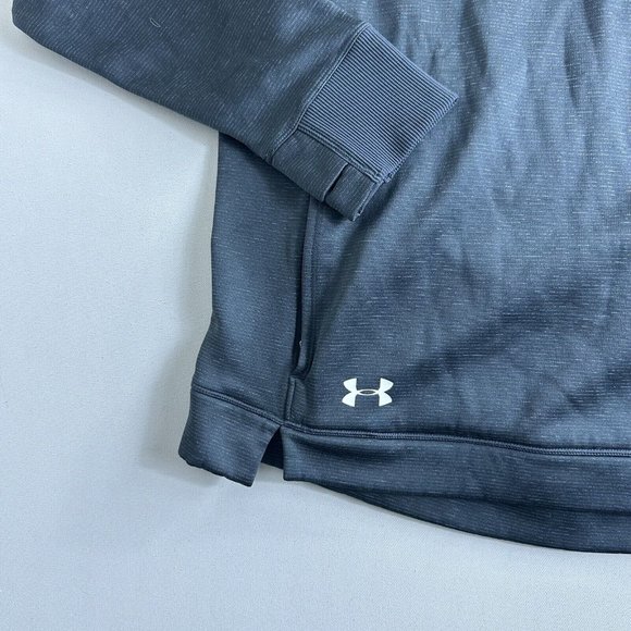 Under Armour Women's Size‎ M Pullover Sweatshirt Gray Long Sleeve Sweater Fleece - Picture 3 of 8